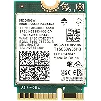 BE200 WiFi 7 Card | M.2 PCIe WiFi Card | Tri-Band 2.4/5/6 GHz | Up to 5.8 Gbps | Gaming WiFi Card for PC | Supports Bluetooth 5.4 & Intel PCs with Windows 10/11 | BE200NGW