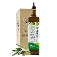 Classic 100% California Extra Virgin Olive Oil, First Cold Pressed, Non-GMO, Keto Friendly, High in Antioxidants, Fresh & Fruity, 750ml Bottle