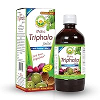 Basic Ayurveda Maha Triphala Ras, Amla, Bibhitaki, and Haritaki Juice | 16.23 Fl Oz (480ml), Herbal Juice