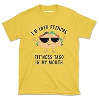 Gym Taco Tshirt Fitness Funny Gym Vegan Men Tee