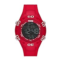 PUMA Men's Watch, Digital Watch for Men with Alarm, Lap Counter, and Timer