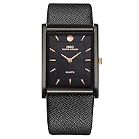 Men Watches 7MM Ultra-Thin Rectangle Dial Watch Classic Quartz Wristwatch