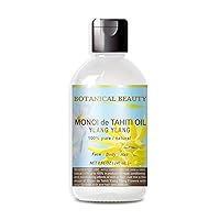MONOI TIARE TAHITI OIL YLANG YLANG 100% Pure 8 Fl.oz - 240 ml. For Skin, Face, Hair and Nail Care.