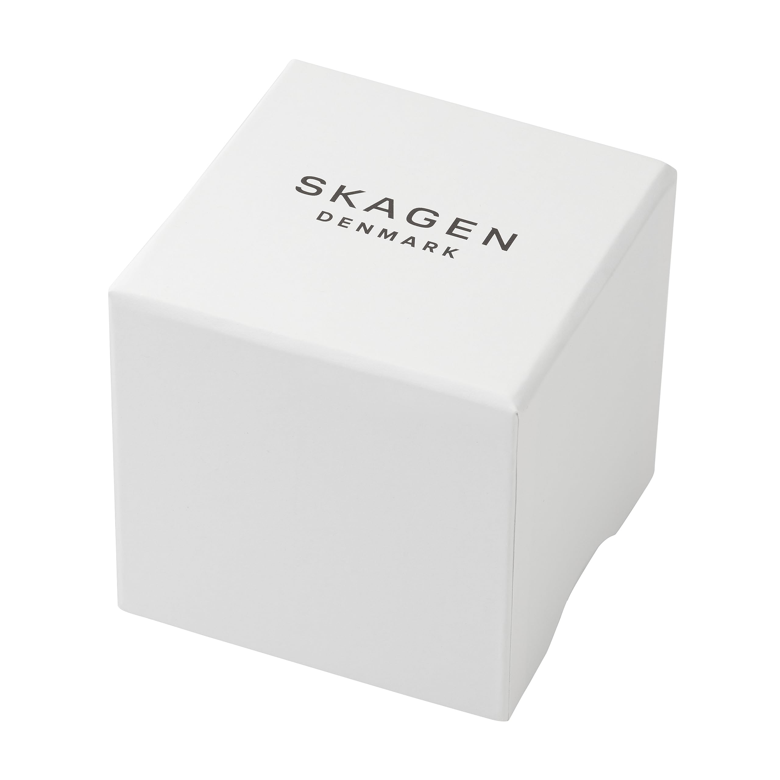 Skagen Women's Hagen Rectangular Case Three Hand Watch with Steel Mesh or Leather Band