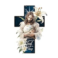 Give It to God and Go to Sleep Garage Wall Art Wall Sticker Murals Easter Nativity Scene Peel and Stick Wall Stickers for Sofa Bumper Party Mirrors Vinyl 22in