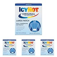 Icy Hot Extra Strength Medicated Patch Large, 5 Count (Pack of 4)