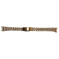 Speidel 13mm Gold Plated Jubilee Curved End Buckle Band