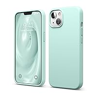 elago Compatible with iPhone 13 Case, Liquid Silicone Case, Full Body Screen Camera Protective Cover, Shockproof, Slim Phone Case, Anti-Scratch Soft Microfiber Lining, 6.1 inch (Aqua Sky)
