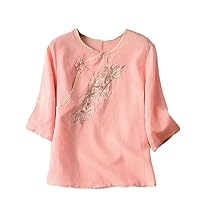 Chinese Style Women's Clothing Top Blouses Traditional Hanfu Cheongsam Embroidery
