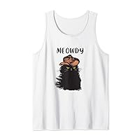 Mother's Day Black cat gifts for women, Meowdy Funny Cat Tank Top