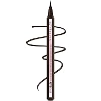MAYBELLINE New York Hyper Easy Liquid Pen No-Skip Waterproof Eyeliner, Satin Finish, Pitch Brown