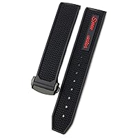 20/21/22mm Quality Rubber Silicone Watchband Fit for Omega Speedmaster watch Strap Stainless Steel Deployment Buckle