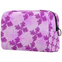 Italic Pattern Cosmetic Travel Bag Large Capacity Reusable Makeup Pouch Toiletry Bag For Teen Girls Women