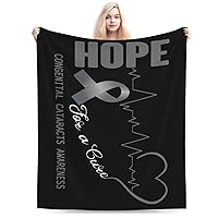 Hope for A Cure Congenital Cataracts Awareness Throw Blanket for Couch 80
