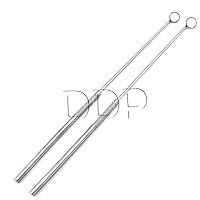 Set of 2 LARYNGEAL BOILABLE Hygiene Dental Mirrors with Handle #000#00 (DDP Quality)