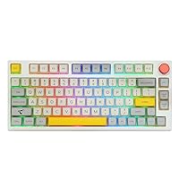 EPOMAKER TH80 Pro 75% Hot Swap RGB 2.4Ghz/Bluetooth 5.0/Wired Gaming Keyboard, with 4000mah Battery, PBT Keycaps, Knob Control for Windows/Mac PS5 PS4 Xbox