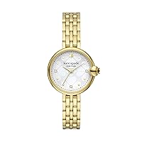 Kate Spade New York Women's Chelsea Park Gold-Tone Stainless Steel Bracelet Watch (Model: KSW9073)