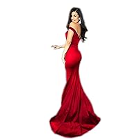 Women's Mermaid Prom Dresses Long Off Shoulder Formal Evening Gowns