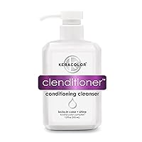 Clenditioner Cleansing Conditioner Color Safe Prevents Fade - Replaces Your Shampoo, Keratin Infused (2 sizes)