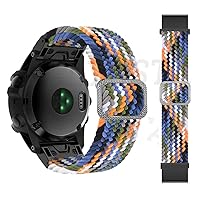 22mm Smart Watch Band For Garmin Fenix 6 6Pro 5 5Plus 7 Descent Mk2S Easyfit Braided Strap For MARQ Series Watchband Accessories
