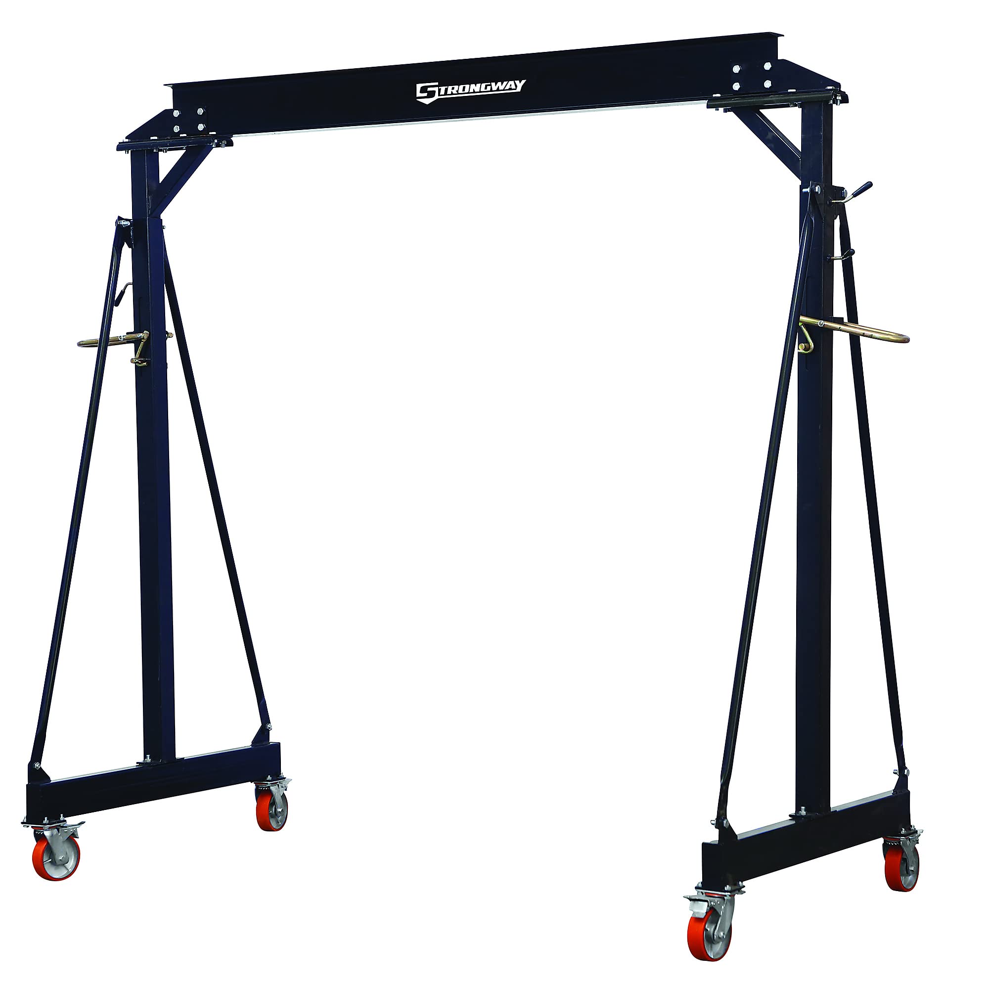 Strongway Adjustable Gantry Crane, 4000-Lb. Capacity, 8.2ft.–12.14ft. Lift