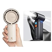 JISULIFE Handheld Turbo Fan, Rechargeable Fan Battery Operated