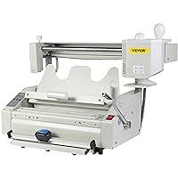 VEVOR Wireless Glue Book Binding Machine, A4 Manual Hot Glue Book Binder 110V with Milling Spine Rougher Binding Machine for Paper Books Albums Notebook,White