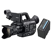 Sony PXW-FS5M2 4K XDCAM Compact Handheld Camcorder with Super 35 CMOS Sensor and 18-105mm f/4 G OSS E-Mount Zoom Lens BPU60 Rechargeable Lithium-ion 56Wh Battery Pack