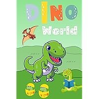 Colouring book for children of dinosaur world, beautiful and funny book that kids loved