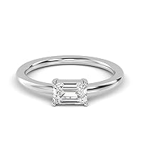 1-5 Carat (ctw) White Gold Pear Cut LAB GROWN Diamond Solitaire Engagement Ring [ Color H-I, Clarity VS1-VS2 ]