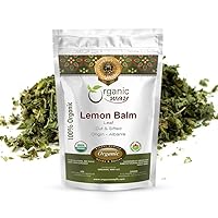 Organic Way Lemon Balm Leaf Cut & Sifted (Melissa officinalis) - Herbal Tea | Organic & Kosher Certified | Vegan | Raw, Non GMO & Gluten Free | USDA Certified | Origin - Albania (1LBS / 16Oz)