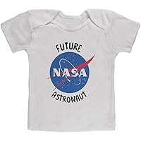 Old Glory Future NASA Space Astronaut Baby T Shirt White