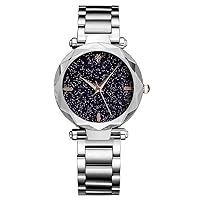 Watch, Lady Women Watch Mesh Band Stainless Steel Analog Quartz Wristwatch Minimalist