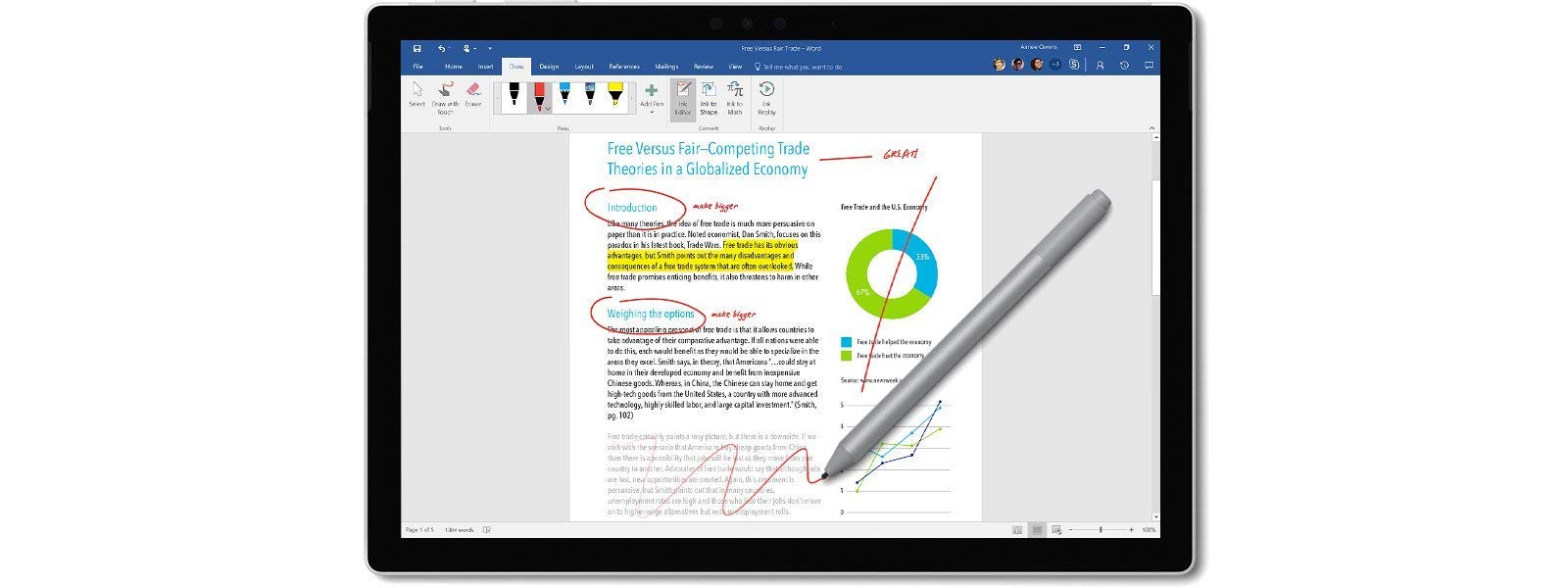 Microsoft Surface Pro 6 (Intel Core i5, 8GB RAM, 256GB) â€“ Newest Version and Microsoft Surface Pro Type Cover â€“ Black & Surface Pen Platinum Model 1776 (EYU-00009) (Renewed)