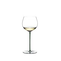 Riedel Fatto A Mano Oaked Chardonnay Wine Glass, Green
