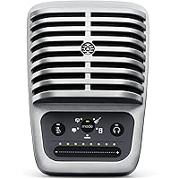 Shure MV51 Digital Large-Diaphragm Condenser Microphone with USB, Lightning and USB-C Cables - 5 DSP Preset Modes (Speech, Singing, Flat, Acoustic Instrument, Loud)