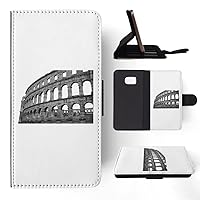 Colosseum Rome Wonders 1 FLIP Wallet Phone CASE Cover for Samsung Galaxy S7 Edge