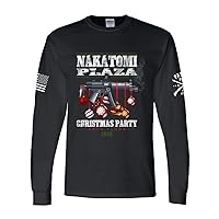 Patriot Pride Christmas Tshirt Nakatomi Plaza Patriotic Christmas Movie Inspired Long Sleeve T-Shirt