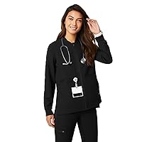 FIGS Bellery Scrub Jacket for Women — 7 Pockets, Bomber-Inspired Fit, Ribbed Collar, 4-Way Stretch Women’s Scrub Jacket