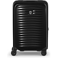 Victorinox Airox Frequent Flyer Plus Hardside Carry-On - Sleek 4-Wheeled Luggage - Suitcase Includes Combination Lock, Spinner Wheels & More - 41 Liters, Black