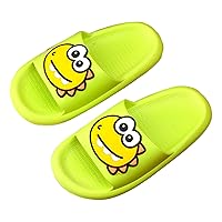 Children Slippers Kids Cute Dinosaur Print Soft Sole Beach Slippers Toddler Anti-Slip Cozy Comfy Candy Color Shoes