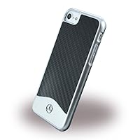 iPhone 7 Wave V Carbon Fiber Brushed Aluminum Hard CaseEmbossed Logo - Black
