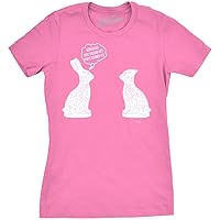 Womens You Should Get That Looked at Easter T Shirt Funny Chocolate Bunny Tee