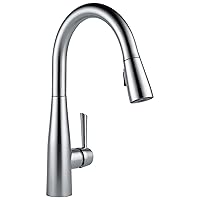 Delta Faucet Essa Kitchen Faucet with Pull Down Sprayer, Kitchen Sink Faucet Brushed Nickel, Magnetic Docking Spray Head, Delta Kitchen Faucet Pull Down, Arctic Stainless 9113-AR-DST