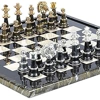 Bello Games Collezioni - Mancini Luxury Chess Set 24Kt Gold/Silver Plated from Italy