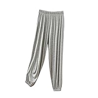 Modal Cinch Bottom Pajamas Pants Women Comfy Loose Fit Loungewear Trousers Elastic High Waist Running Joggers Pants