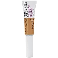 New York Super Stay Super Stay Full Coverage, Brightening, Long Lasting, Under-eye Concealer Liquid Makeup For Up To 24H Wear, With Paddle Applicator, Caramel, 0.23 fl. oz, Caramel
