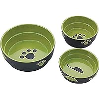 Ethical Pet Products (Spot) DSO6900 Fresco Stoneware Dog Dish, 7-Inch, Green
