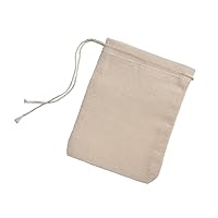 Muslin Bags - 100% Cotton Drawstring Bags Medium 500pcs, 5x7, Reusable Tea Bags, Jewelry Gift, Spice and Pouch Gift Sachet Bags - Made in USA - (Natural Hem and Drawstring)