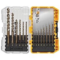 DEWALT Cobalt Alloy Steel Drill Bit Set with Pilot Point, 14-Piece (DWA1240)